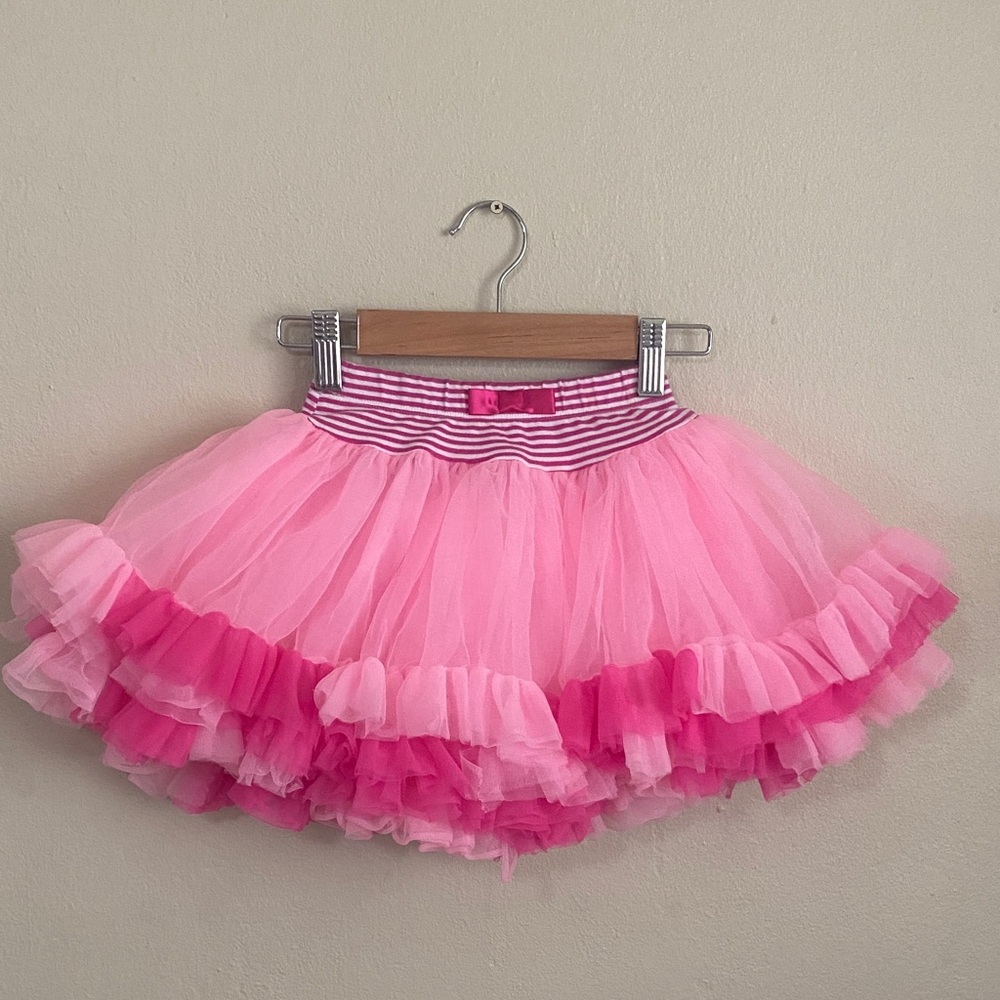 Jona Michelle Pink Striped Tutu Skirt